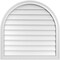 Ekena Millwork Round Top Surface Mount PVC Gable Vent w/ 2"W x 1-1/2"P Brickmould Frame, 32"W x 32"H GVPRT32X3202SN - alternate 1
